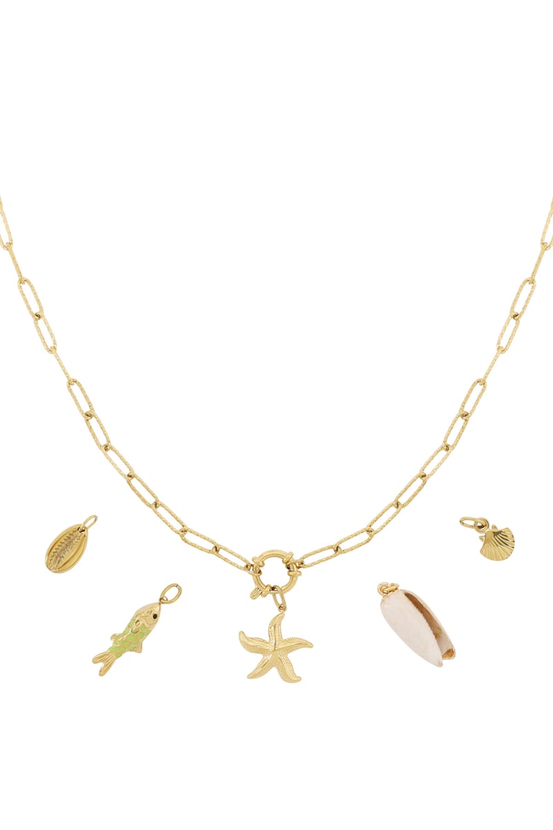 Gouden Starfish Ketting – 14K Verguld RVS (40 + 5 cm)