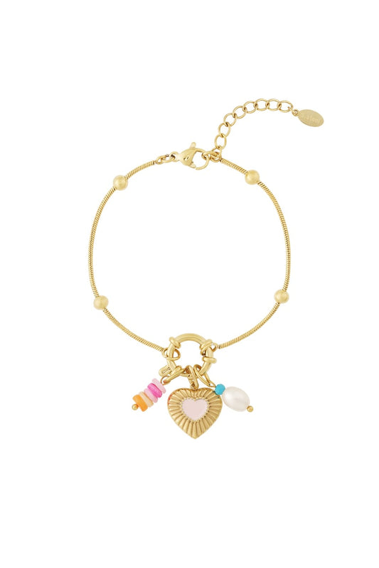 Gouden Cute Heart Armband