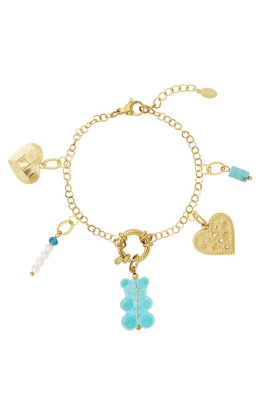 Gouden Gummy Bear Armband