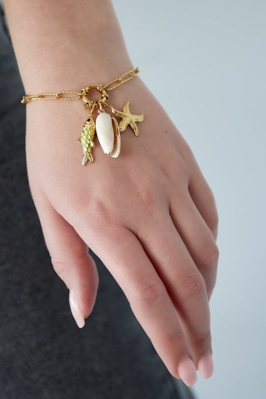 Gouden Starfish Armband