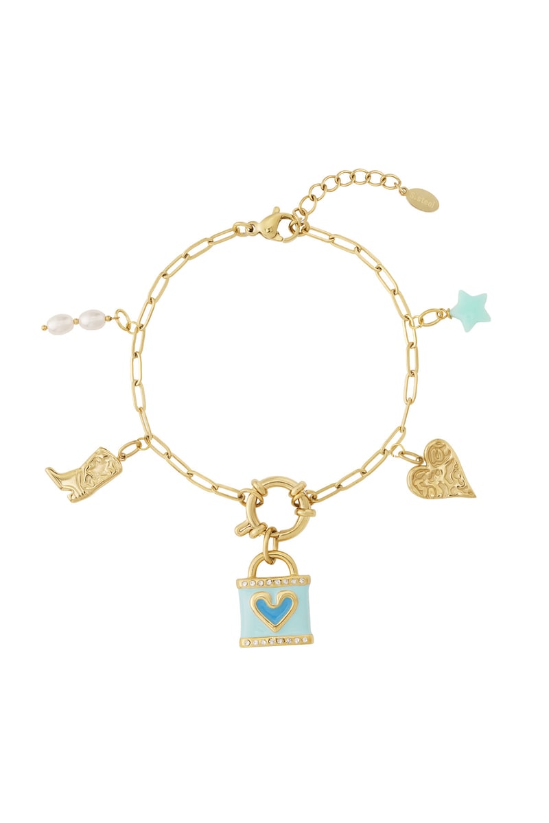 Blue Love Armband