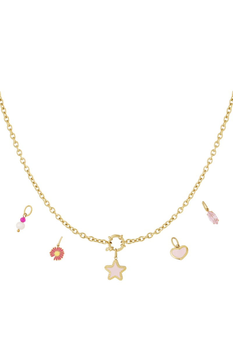Gouden Star Ketting – 14K Verguld RVS (40 + 5 cm)