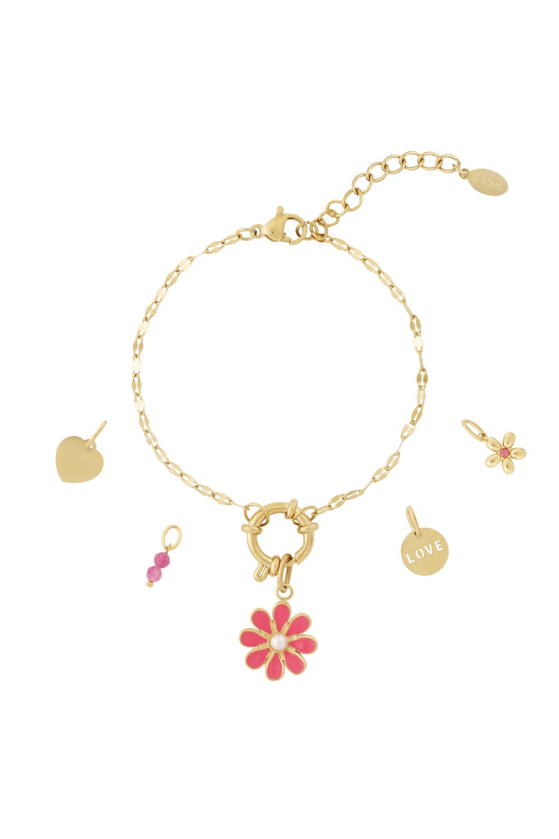Red Flower Armband