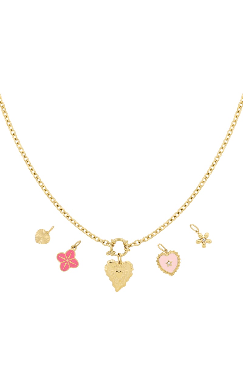Gouden Lovely Ketting – 14K Verguld RVS (40 + 5 cm)