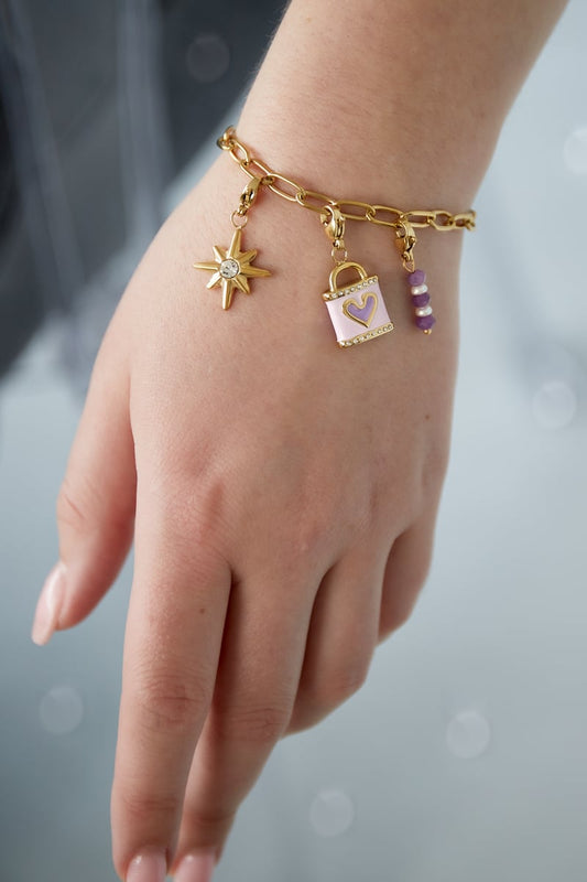 Gouden Love Box Armband