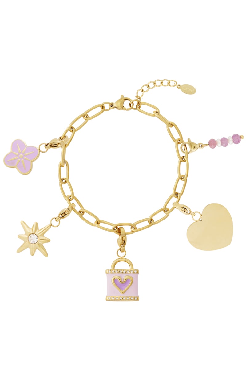 Gouden Love Box Armband