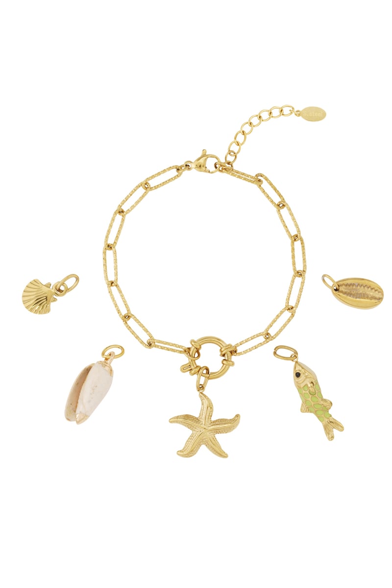 Gouden Starfish Armband