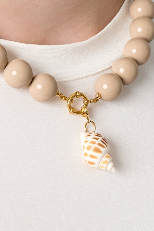 Schelpbedel – RVS Sieraad Charm in Slakkenhuisvorm