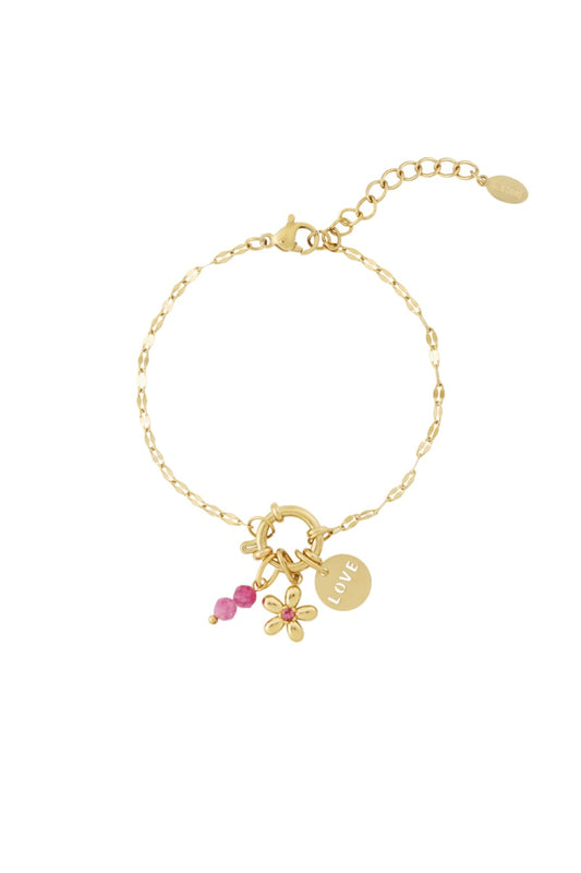 Red Flower Armband