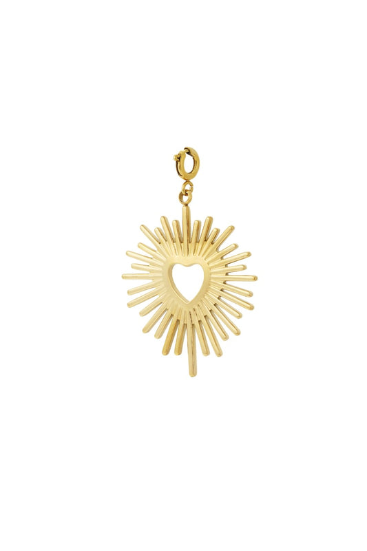 Hart Bedel – 14K Verguld RVS