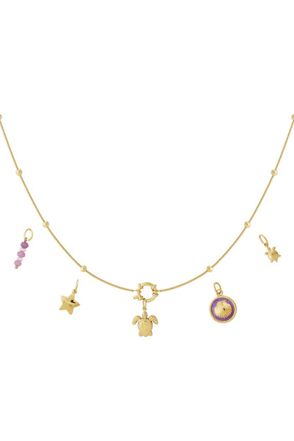 Gouden Turtle Ketting – 14K Verguld RVS (40 + 5 cm)