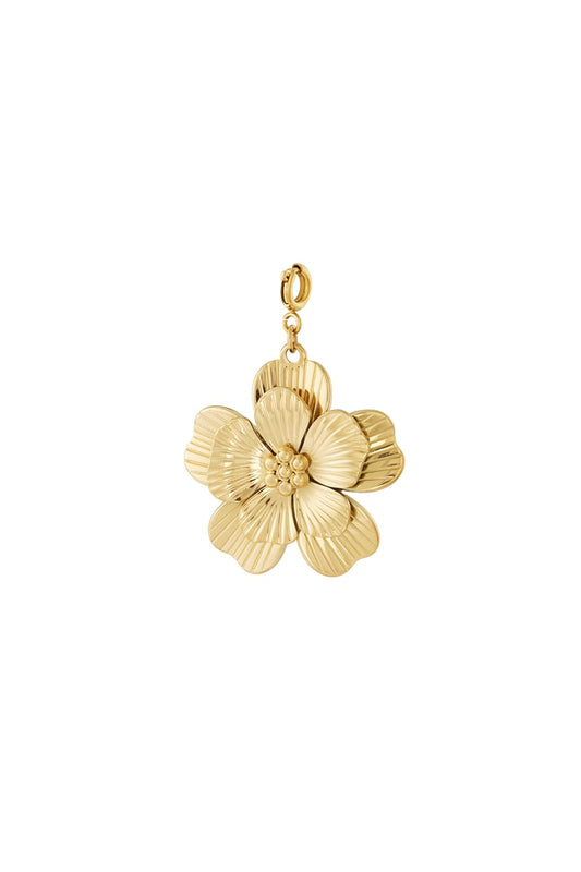 Flower Power Bedel – 14K Verguld RVS Bloemenbedel