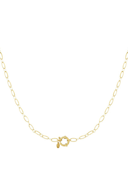 Simple lock necklace