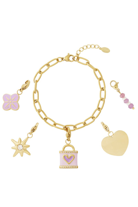 Gouden Love Box Armband
