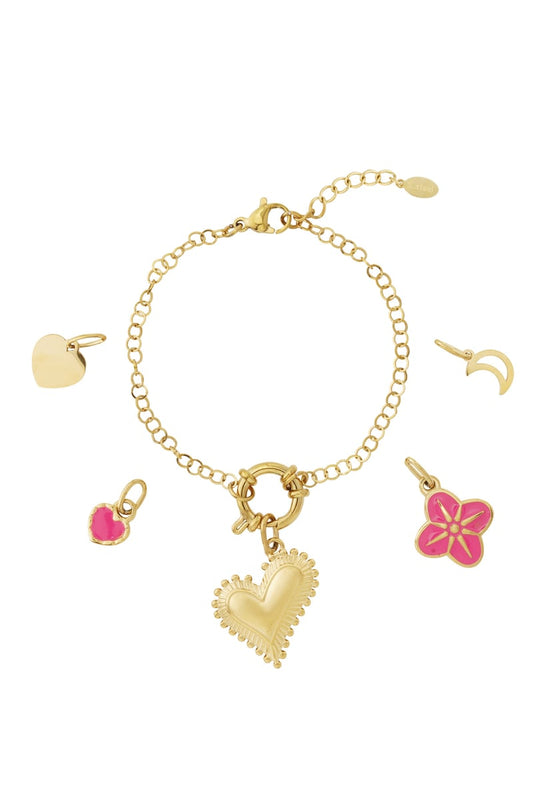 Chunky Heart Armband