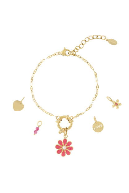Red Flower Armband
