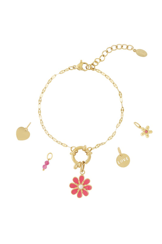 Red Flower Armband