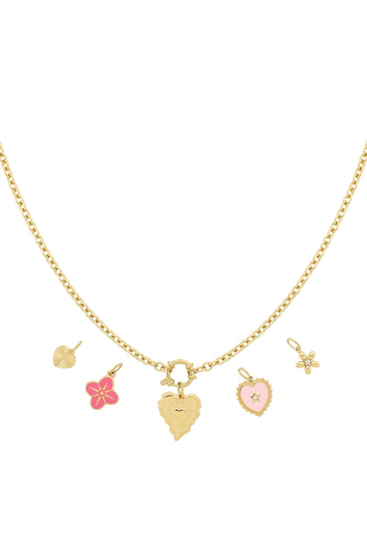 Gouden Lovely Ketting – 14K Verguld RVS (40 + 5 cm)