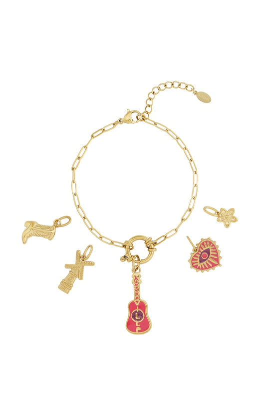 Gouden Guitar Armband