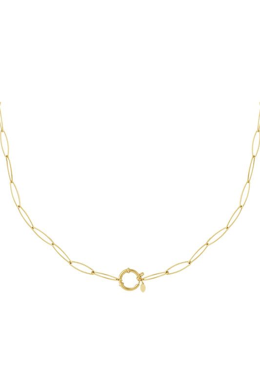 Golden loop necklace