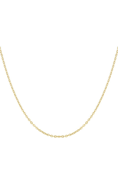 Minimalistische Gouden Schakelketting van RVS – Verstelbare Basis Ketting (40–45 cm)