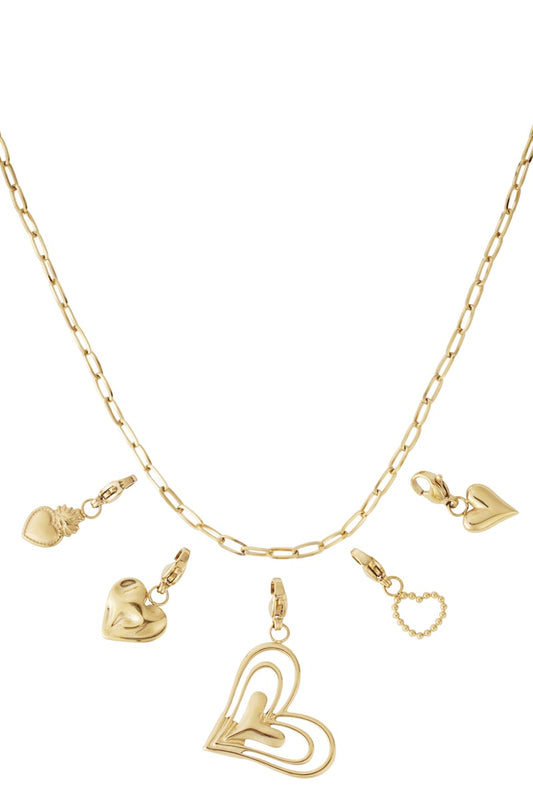 Gouden Infinite Love Ketting – 14K Verguld RVS (40 + 5 cm)