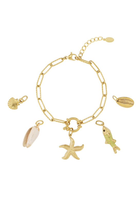 Gouden Starfish Armband
